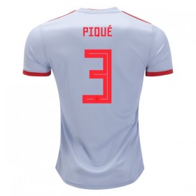 Camisolas de Futebol Espanha Pique 3 Equipamento Alternativa Copa do Mundo 2018 Manga Curta